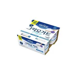 매일바이오 그릭요거트 딜라이트(80g4입) 무가당플레인6개(총24개입)/냉장무배