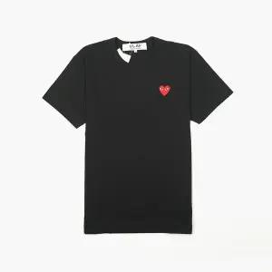 [꼼데가르송] 레드하트 와펜 반팔 티셔츠 블랙 AX T108 051 1 151644522