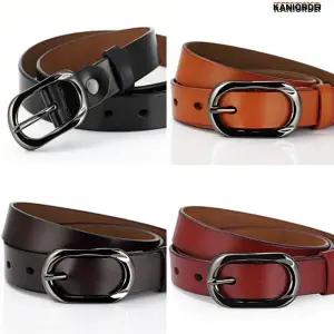 여자 정장 벨트 소가죽 허리띠 심플 버클 클래식 데일리 통가죽 4종