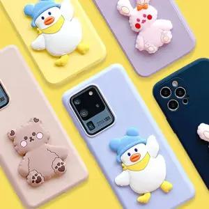 갤럭시S Linkvu 컬러 코튼 애니멀 패치 실리콘케이스 20케이스 21케이스 아이폰11프로