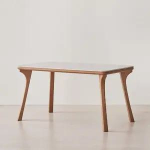 [클리어런스]포우든 양면 통세라믹 4인용 애쉬 원목 식탁 테이블