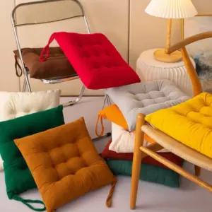 사무실 의자 방석 공부 코듀로이 사각 미니 식탁 쿠션