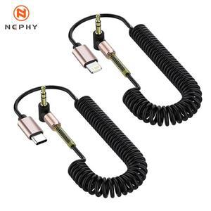 아이폰 호환 USB C타입 오디오 케이블 3.5mm 자동차 헤드폰 스피커 와이어 라인 잭 Aux 코드