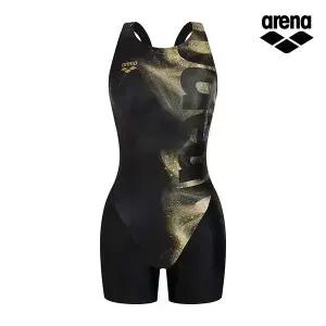 [아레나수영복] 골드웨이브 여성 3부 반신 레이서백 A6SL1LH11BLK