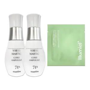 매스티나 기미앰플 시즌4 화이트 매스틱 최신상 코어 앰플 30ml 2개 + 일루미엘 감태 패드 3매입