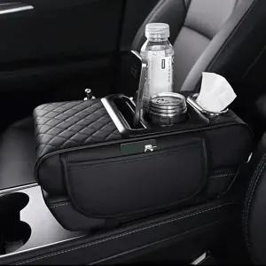 심플 차량용 콘솔 쿠션 팔걸이 컵홀더 휴지 수납함 닛산리프 쏘렌토 카니발