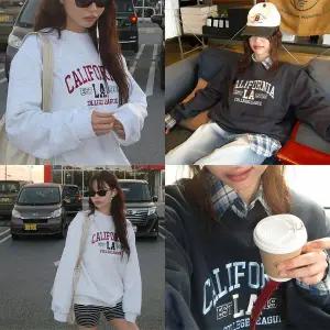 [모코블링]캘리 자수 오버핏 맨투맨 자수맨투맨 오버핏맨투맨 긴팔맨투맨 봄신상