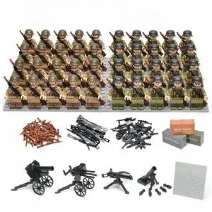 군인 병사 레고 호환 블록 피규어 모형 40명 특수부대 밀리터리 무기 전쟁 부대