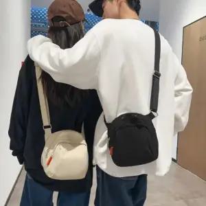 데일리 가벼운 지퍼포켓 캐주얼 빈티지 미니 크로스백 빈티지 캐주얼 대학생 크로스