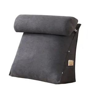 삼각 대형 목베개 등받이 침대용 헤드쿠션 방수 허리받침