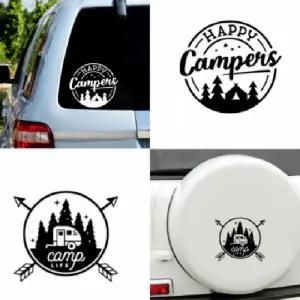 캠핑 자동차 데칼 스티커 차량용 캠핑카 카라반 스티커