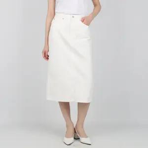 게스 여성 청치마 미디스커트 화이트 YP2D4552
