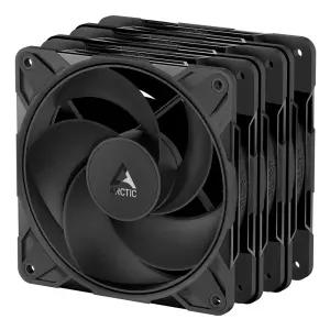 :아틱 ARCTIC P12 Pro Reverse PST 서린 시스템 케이스 쿨러 (3팩, 블랙)