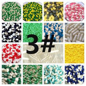 10000PCS 3  의료용 빈 캡슐 컬러 하드 젤라틴 사이즈 3 (결합 또는 분리된 가능합니다)