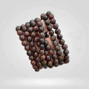 재물 들어오는 8mm 굵은 호안석 패션 비즈 팔찌 건강