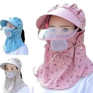 여름 썬 캡 가드닝 스포츠 자외선 여성 썬 캡 차단 모자 플로럴 뒤집개 정리망 활동 야외 머리 조절 등산