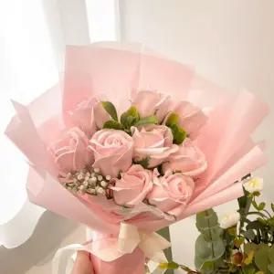 핑크 꽃다발 장미 비누꽃다발 비누 장미꽃다발 미니꽃다발 로즈데이