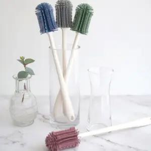 파스텔 실리콘 텀블러 세척 솔 4color/컵/젓/병/설거지/브러쉬/병닦는/스펀지/다용도/물통/젖병/물병/청소