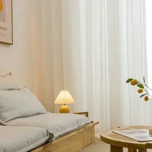 차르르 커튼 얇은 나비 속커튼 쉬폰 커튼 특대형 거실 침실 드레스 베란다 고정식 길이 창문 조절 무지