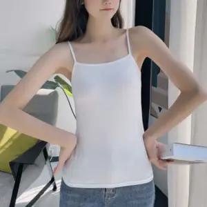 여성용 끈나시 이너 면나시 기본 나시티 흰색 흰나시