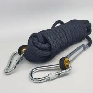 등산로프 스트라이프 버클 초강력 로프 09FARM 10MM 10M(블랙)