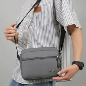 크로스 백 컴팩트 캐주얼 여행용 데일리 크로스 백 방수 경량 나들이 아웃도어 나일론 숄더백 메신저 보조