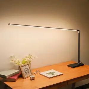 led 와이드 스탠드 시력보호 책상 조명 학생 화이트 차단 독서등 공부 사무용 클램프형