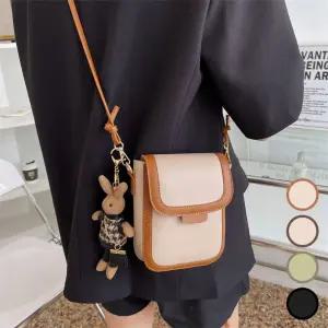 골덴가방 여성 미니크로스백 인조가죽 토끼키링포함 핸드폰가방