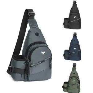 스포츠 슬링백 아웃도어 트레킹 보조 등산 크로스 백 가방 데일리 바이크 메신저 가벼운 사이드 나들이
