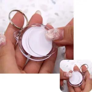 제이커 열쇠고리 포카 증명사진 투명 증사키링 원형 포토