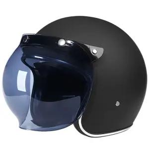 4XL 빅 사이즈 하프 고글 헬멧 오토바이헬멧 데칼+대형 특대 A블랙 M