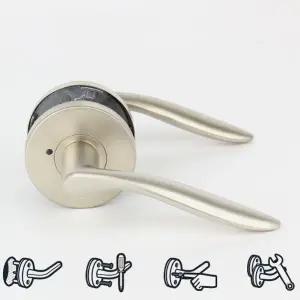 방문 손잡이 버튼형 욕실용 방 문 손잡이 문고리 잠금 셀프 교체