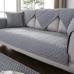 미끄럼 방지 소파 패드 반려동물 헤링본 4인용 논슬립 소파 패드 거실