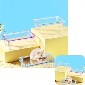 파인테라 조립식 햄스터 데크 높이조절 투명평상 작은애완동물 용품 침대