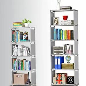 다용도 책장 모듈형 조립식 공부방 5단 책장 거실 플라스틱 수납장 방선반 선반 옷장