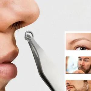 남성 코털 정리 휴대용 클리퍼 콧털 코털 제거기 용품 안전 족집게 다용도 위생 스텐 수동 가위 핀셋 개인