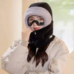 4컬러 200XYY53 보들 퍼 후리스 4in1 겨울 지퍼 마스크후드워머