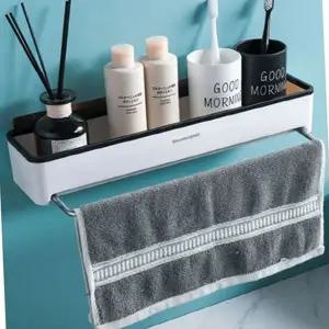부착식 선반 접착식 화장실용 세면대 욕실 선반 샴푸 수납 거치대 벽걸이 정리대 싱크대 트레이 무타공