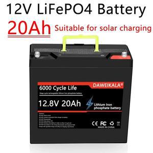 12V 20Ah LiFePO4 배터리 고급형 전기 분무기 태양광 전력 저장 딥 사이클 30A BMS