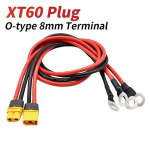 XT60 모델 항공기 플매트 카펫 러그O형 단자로 남성 여성 8MM 구리 노즈 와이어 전기차 배터리 연결 케이블