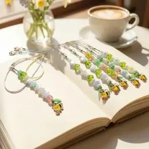 아트박스/오렌지몰 끈갈피 봄 꿀벌 비즈 책갈피 만들기 DIY 키트
