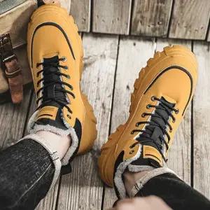 데일리 워커 일상 겨울 보온 방한 한파 털안감 남성 남성워커 워커신발 캐쥬얼워커