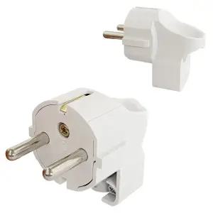 일신 접지플러그(ㄱ자 백색 벌크)0480 콘센트 코드