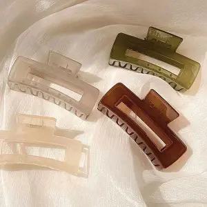 4가지 976GRU66 색상 데일리 집게핀 스퀘어