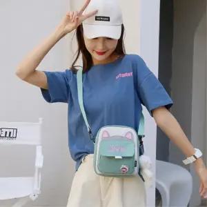 어린이집 주니어 유아 고양이 크로스백 단체선물 소지품 키즈 고학년 핸드폰가방 심플