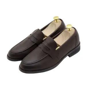 부드러운 컬러감 세련된 슬립온 남성 구두-브라운 데이트 출근 수트코디