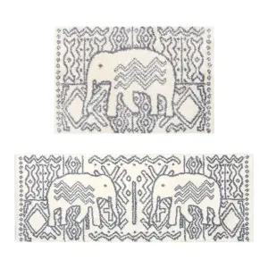 잉카코끼리 현관러그 베란다 주방바닥 극세사 발매트 판 화장실 싱크대 특대 면 발닦개 호텔