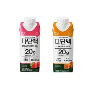 빙그레 더단백 드링크 250ml 딸기6+카라멜6/유통기한26.06월제품/무배/상세참조