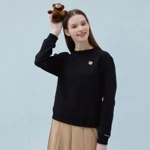 테디베어 여성 라운드 후드 맨투맨 티셔츠