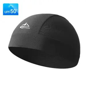 오토바이 모자 빠른 건조 안티 uv 스포츠 냉각 해골 헬멧 라이너 땀 야외 자전거 MTB 러닝 남성 여성을위한